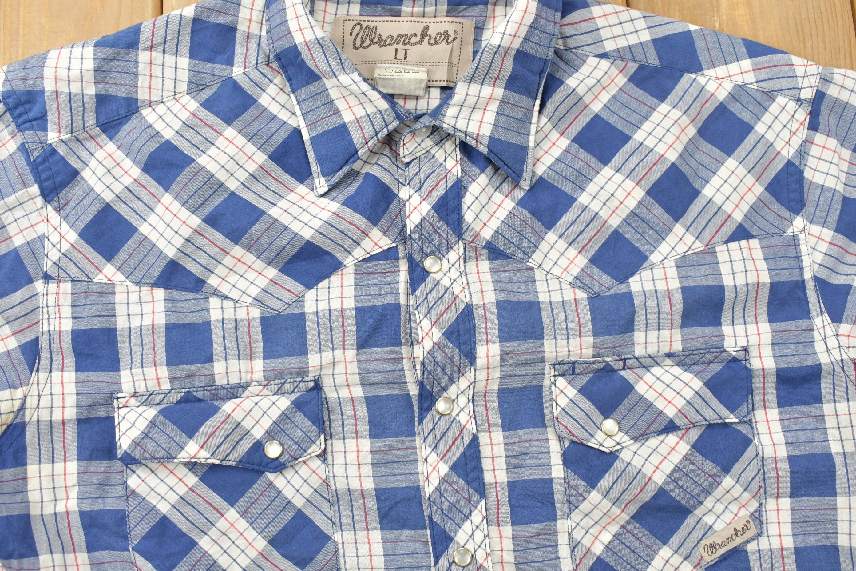 Vintage 1990s Wrancher Wrangler Western Button Up Shirt