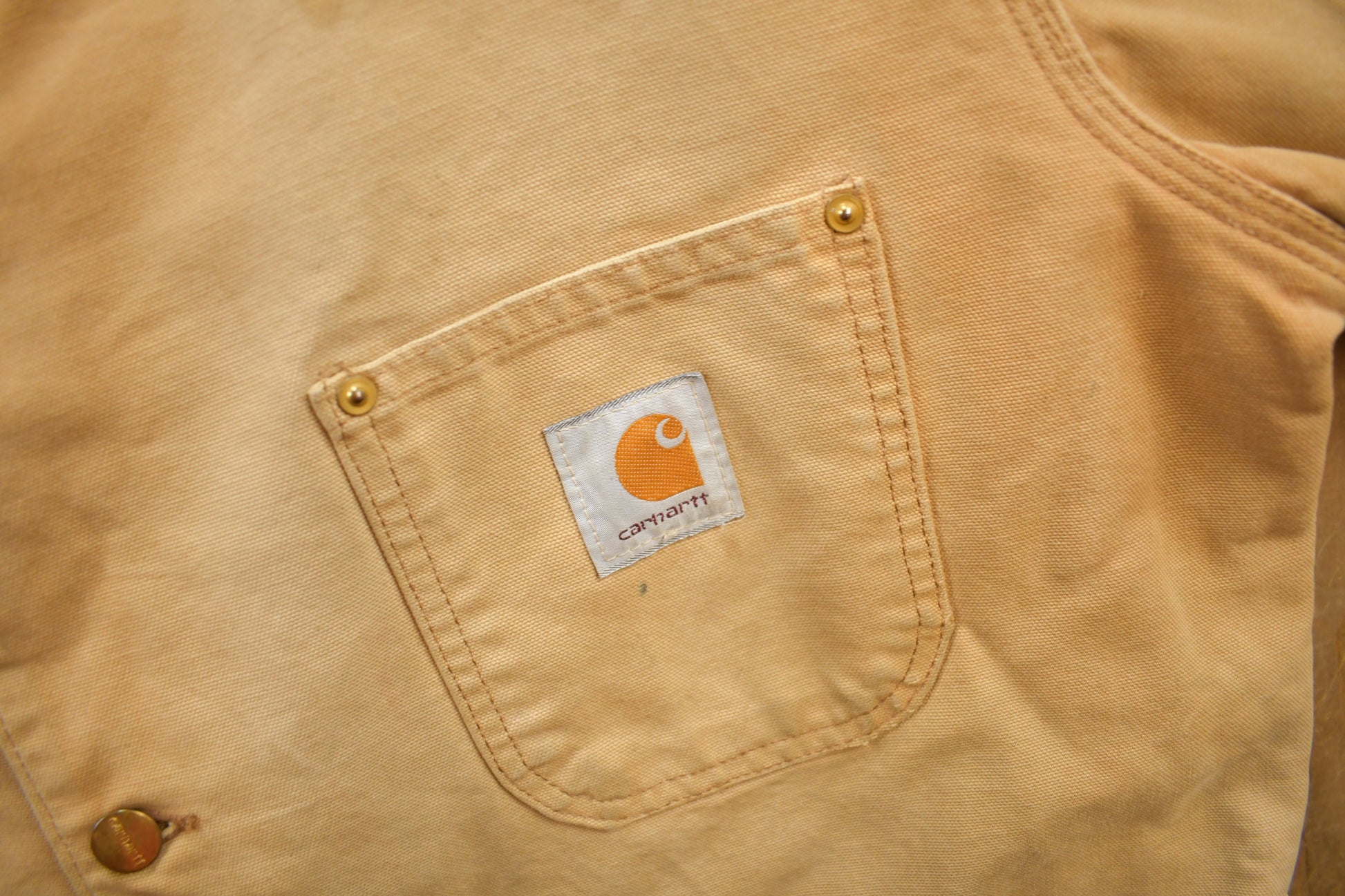 Vintage 1980s Carhartt Blanket Lined Chore Coat