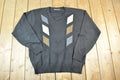 Vintage 1990s Sergio Louis Italy Knit Abstract Pattern Crewneck Sweater Mens XL
