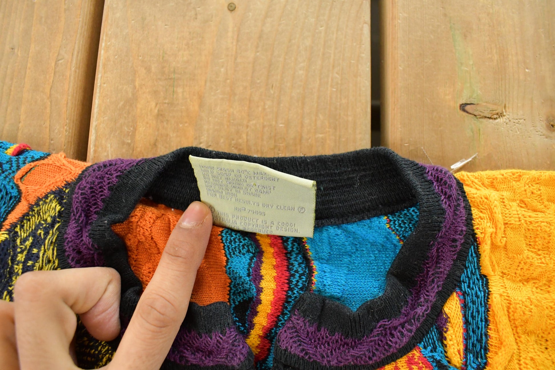 Vintage 1990s Coogi Quarter Zip 3D Knit Abstract Crewneck Sweater Women's S