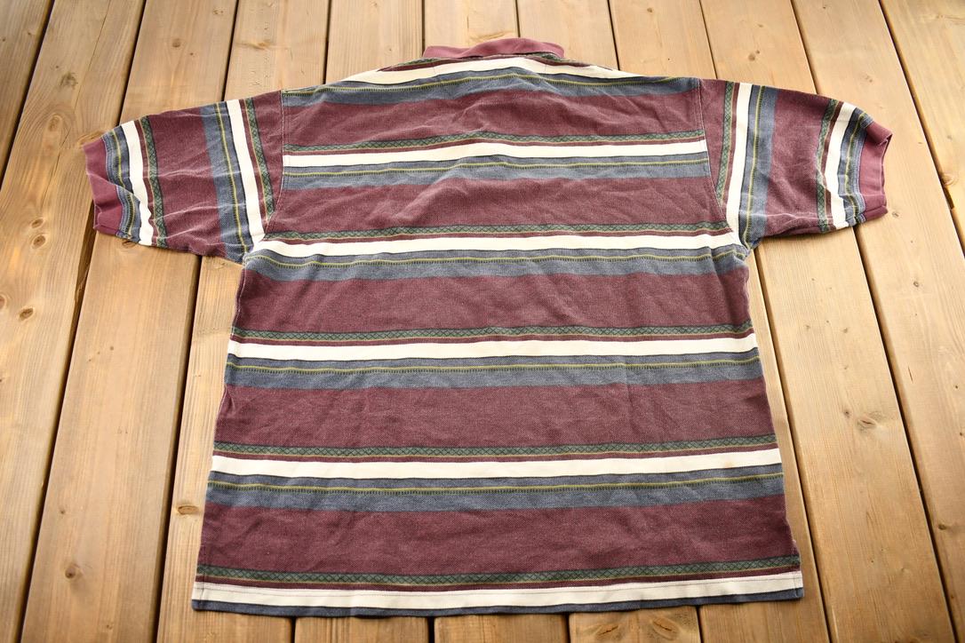 Vintage 2000s Horizontal Striped Levi's Jeanswear Polo Shirt