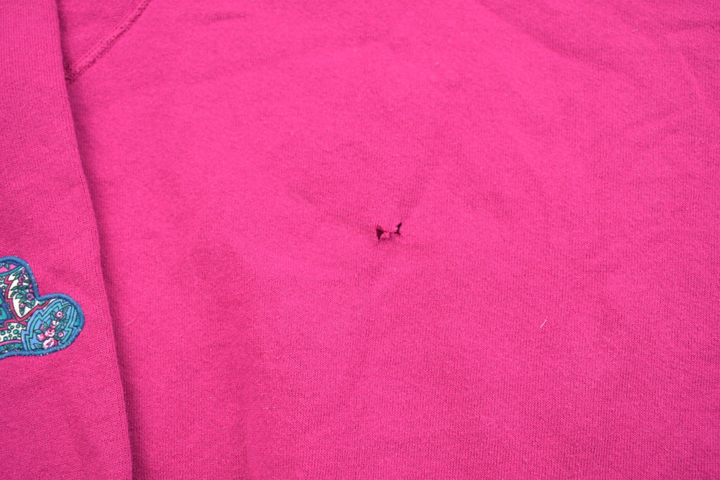 Vintage 1980s Lee Heart Graphic Raglan Crewneck Sweatshirt