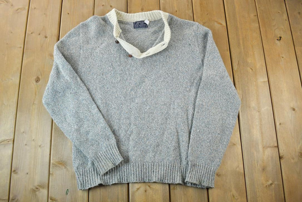 Vintage 1990s Peconic Bay 100% Wool Knit Sweater