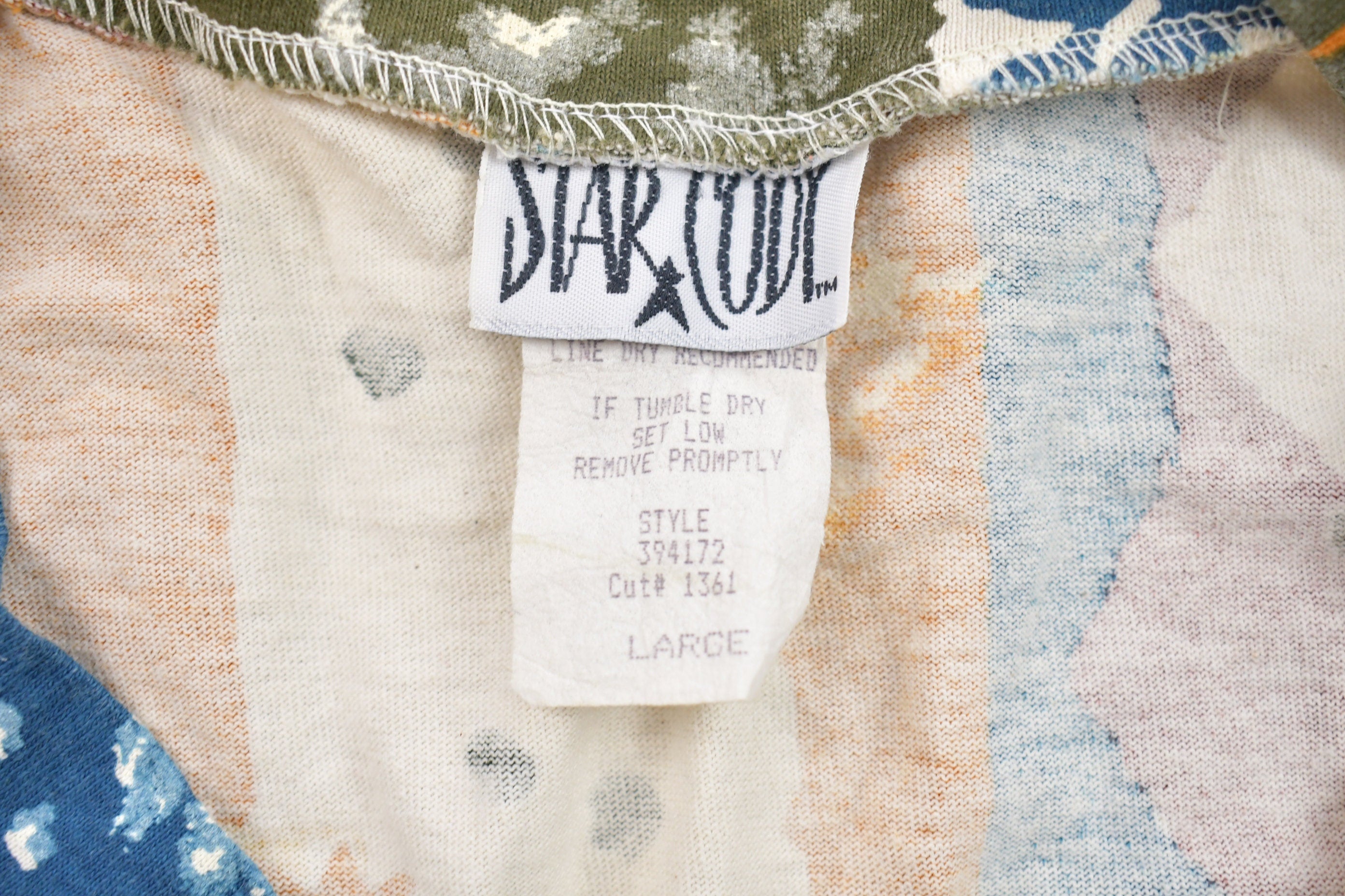 Vintage 1990s Star Code Graphic T Shirt