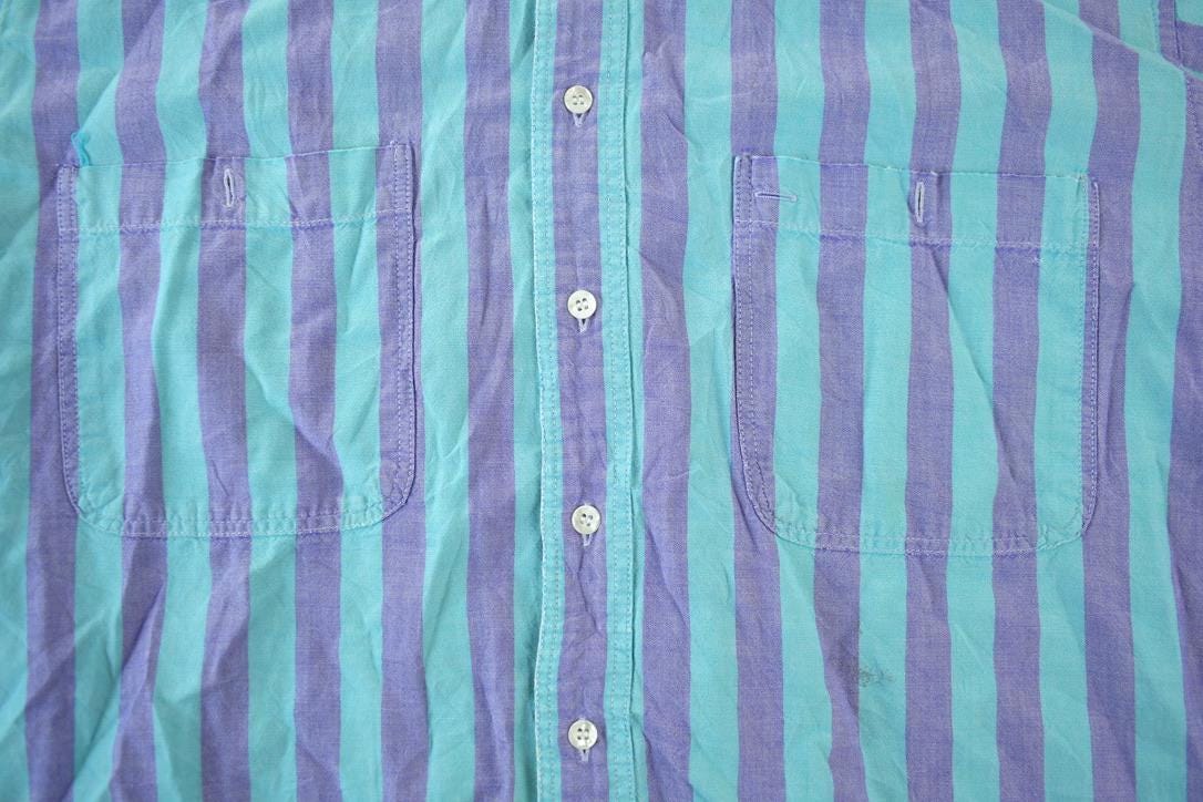 Vintage 1990s Woolrich Striped Button Up
