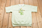 Vintage 1990s Floral Short Sleeve Crewneck
