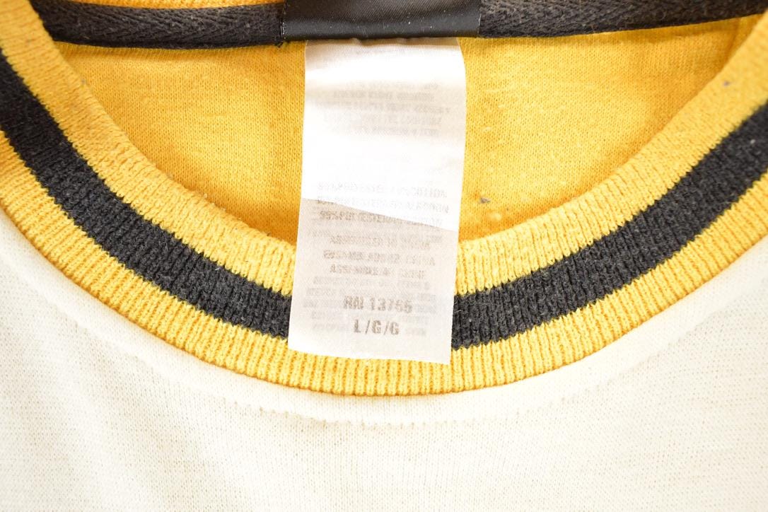 Vintage 1990s Pittsburgh Steelers Pro Player NFL Crewneck Sweatshirt Men's L
