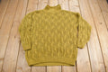 Vintage 1990s Gitano Cable Knit Turtleneck Sweater /