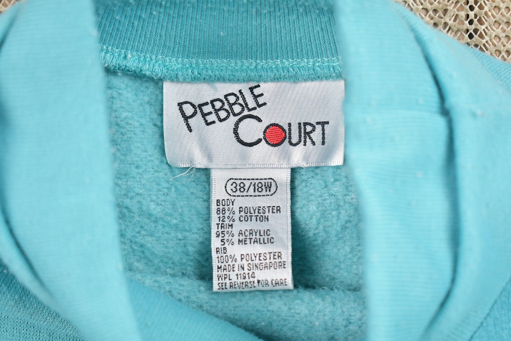 Vintage 1990s Pebble Court Christmas Reeth Crewneck Sweatshirt