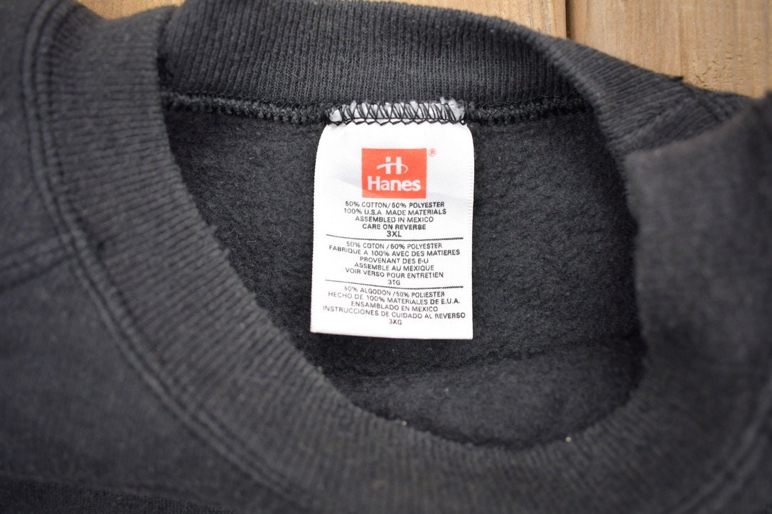 Vintage 1990s Hanes Black Sweatshirt