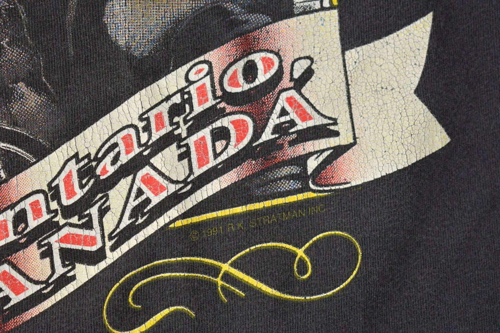 Vintage 1991 Kingston Harley Davidson Ontario Canada Single Stitch Graphic T-Shirt Made In USA
