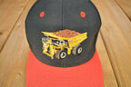 Vintage 1990s CAT Dump Truck Snap Back Hat