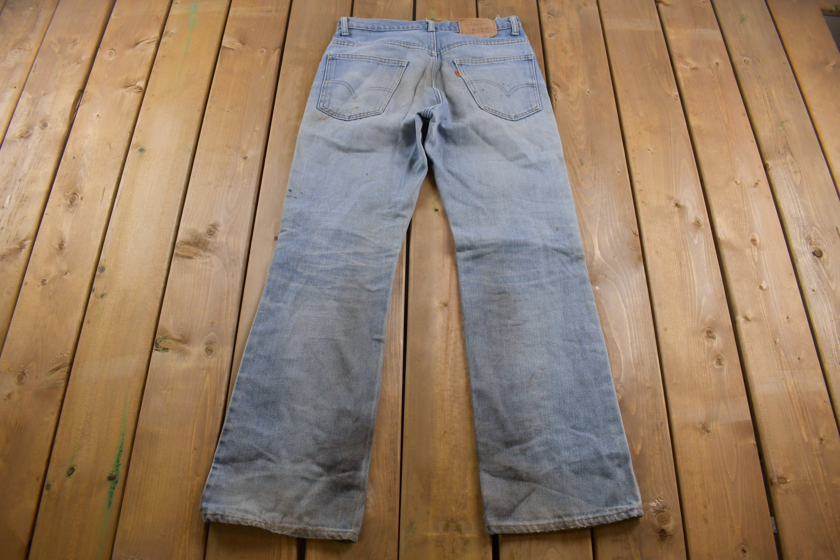 True Vintage 1970s Levi's Orange Tab Jeans Size 32 x 31
