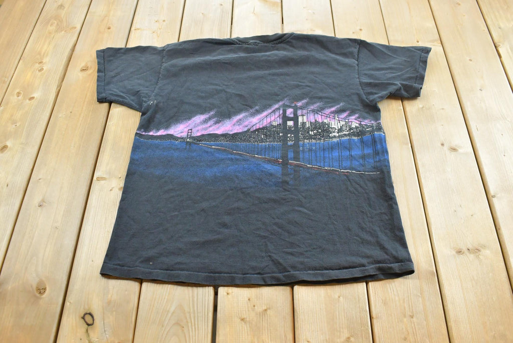 Vintage 1990 San Segal San Francisco Golden Gate Bridge Souvenir T-Shirt Men's L