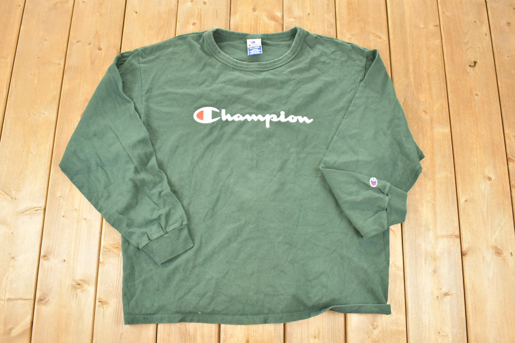 Vintage Y2K Champion Text Logo Crewneck Sweatshirt Men's XL