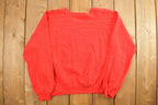 Vintage 1990s Blank Red Gearing Up Crewneck Sweatshirt