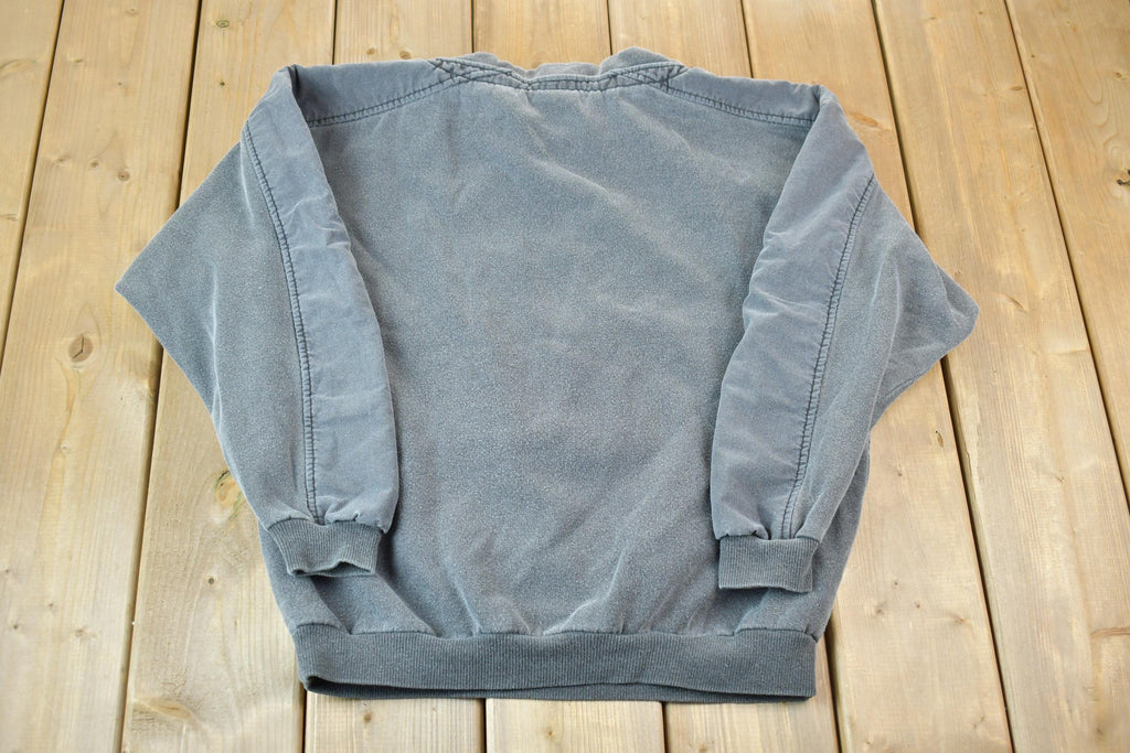 Vintage 1990s Fleece-Lined R.R. Gear Special Issue Embroidered Crewneck Sweatshirt