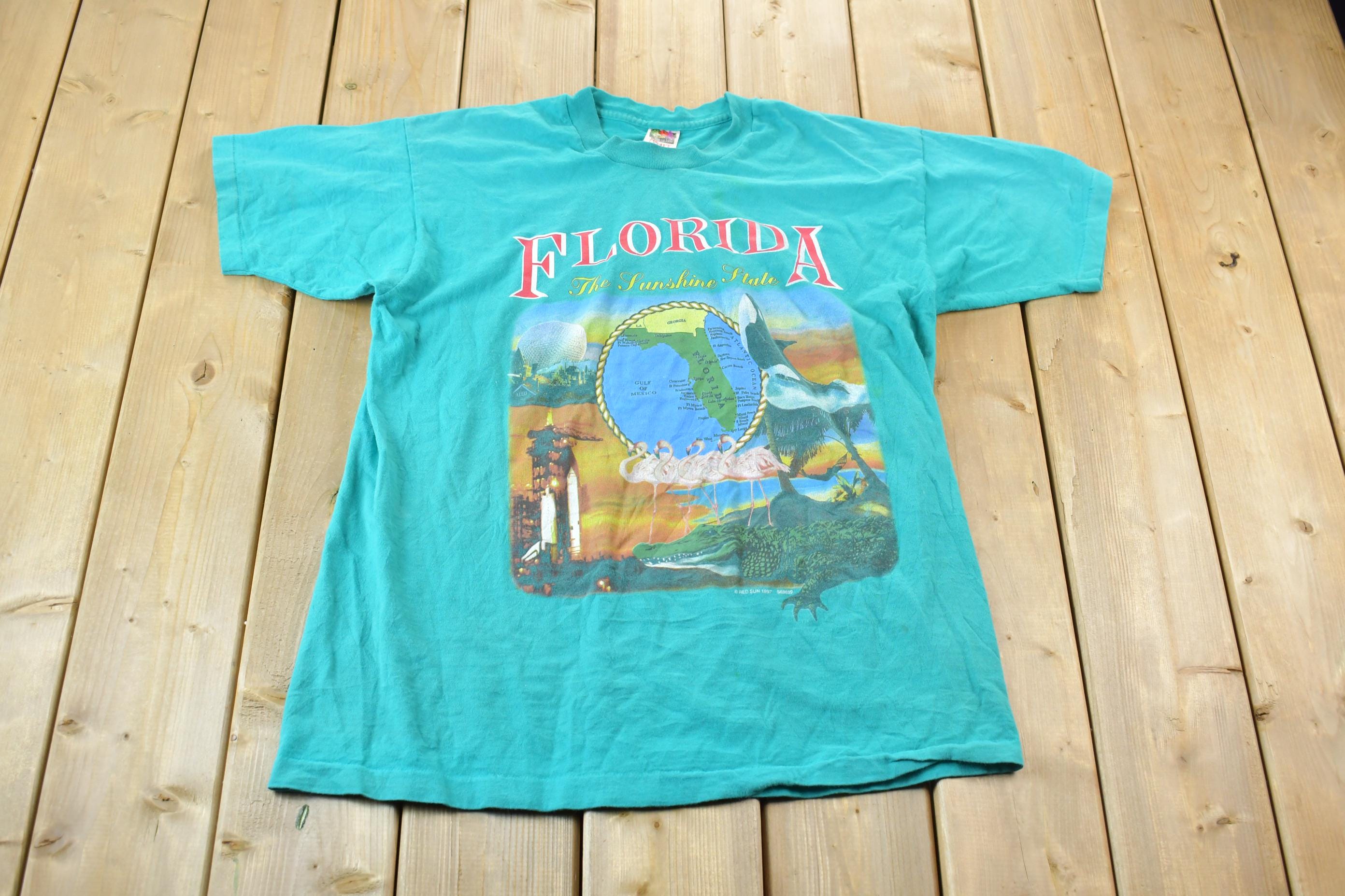 Vintage 1990s Single Stitch Florida Graphic T-Shirt