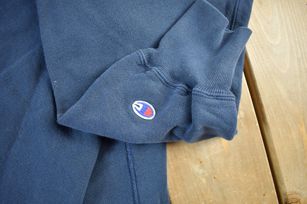 Vintage 1990s Champion Reverse Weave Navy Crewneck Sweatshirt Men's XL