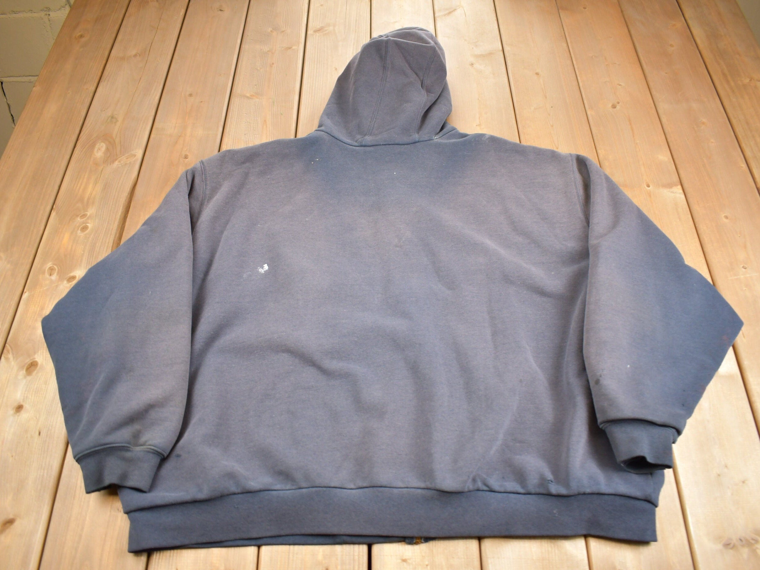 Vintage Y2K Distressed Carhartt Thermal Lined Hoodie Sweatshirt