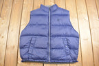 Vintage 1990s Eddie Bauer EBTEK Goose Down Reversible Puffer Vest  90s Vest  Streetwear  Outdoorsman  Hiking  Ski Vest