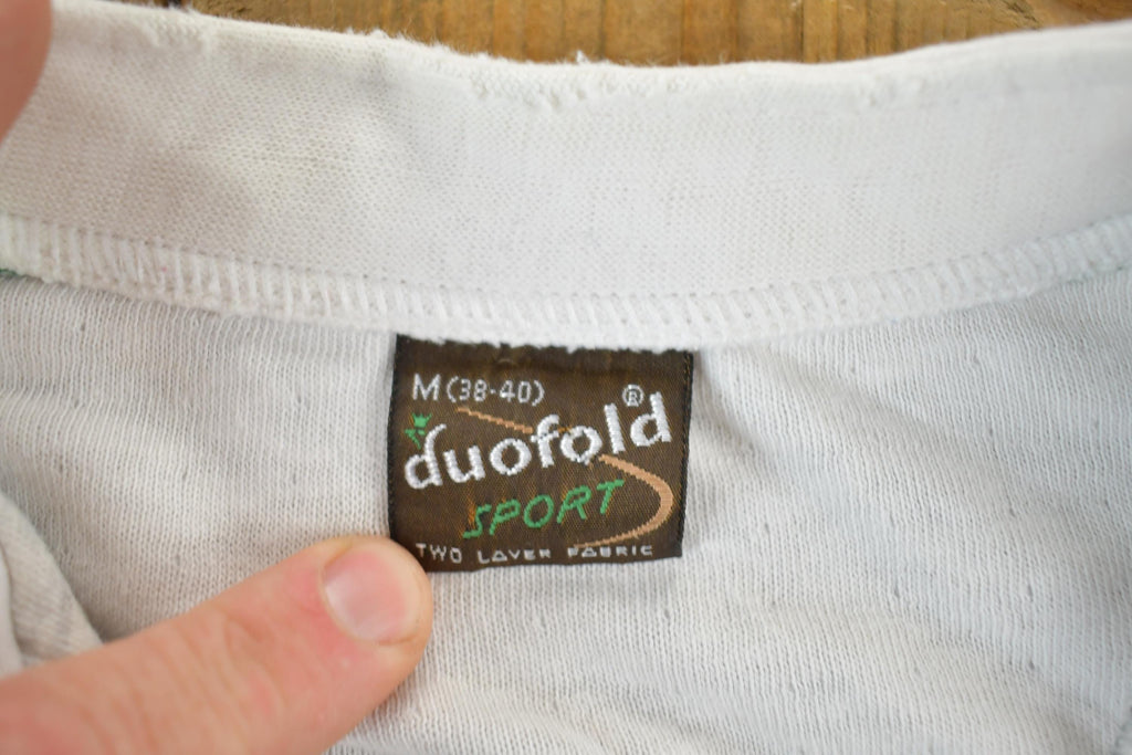 Vintage 1990s Duo Fold Sport Quarter Button Colour Block Crewneck Sweatshirt  90s Crewneck  Streetwear