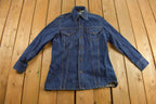Vintage 1970s Levi's Orange Tab Indigo Denim Button Up Shirt