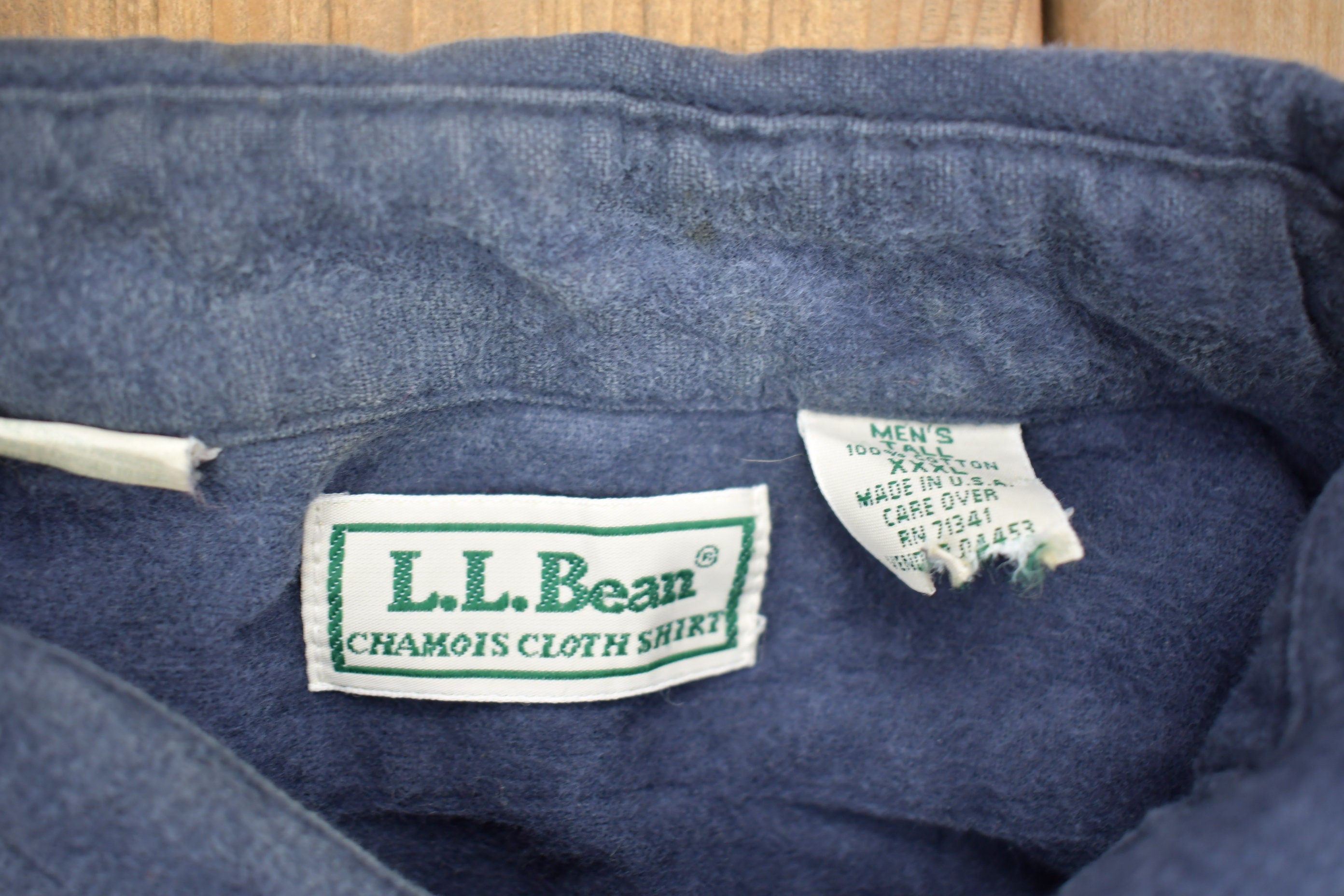 Vintage 1990s LL Bean Chamois Cloth Button Up Shirt