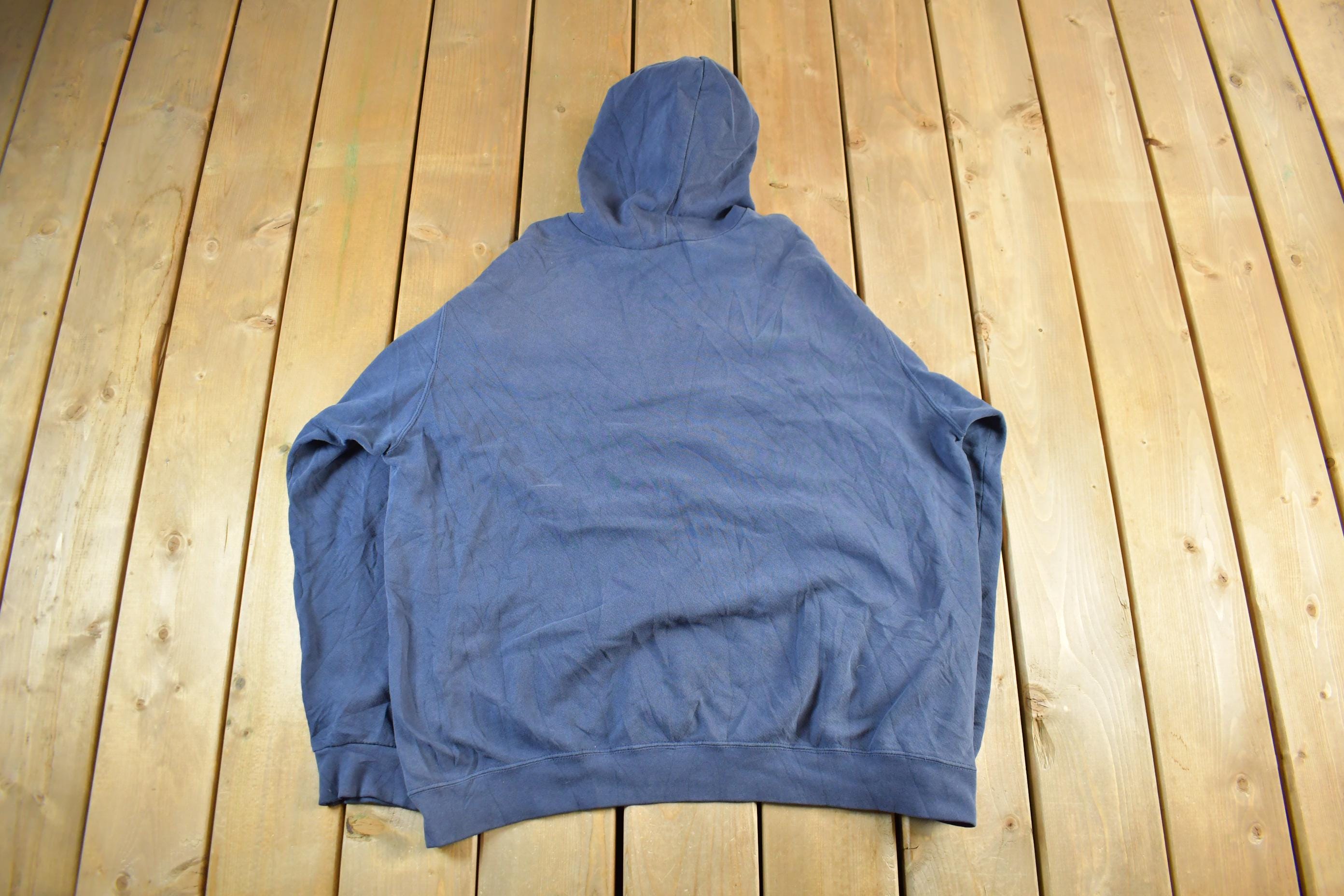 Vintage 2000s Nike Embroidered Mini Middle Swoosh Hoodie Men's XL