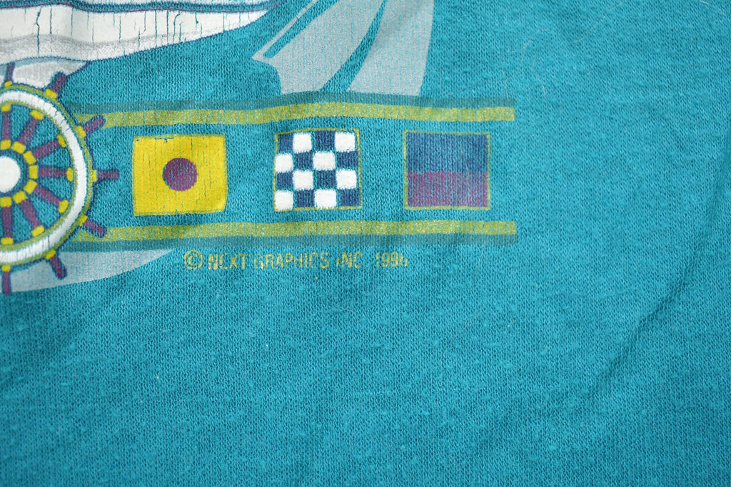 Vintage 1998 St. Thomas Sailing Graphic T-Shirt