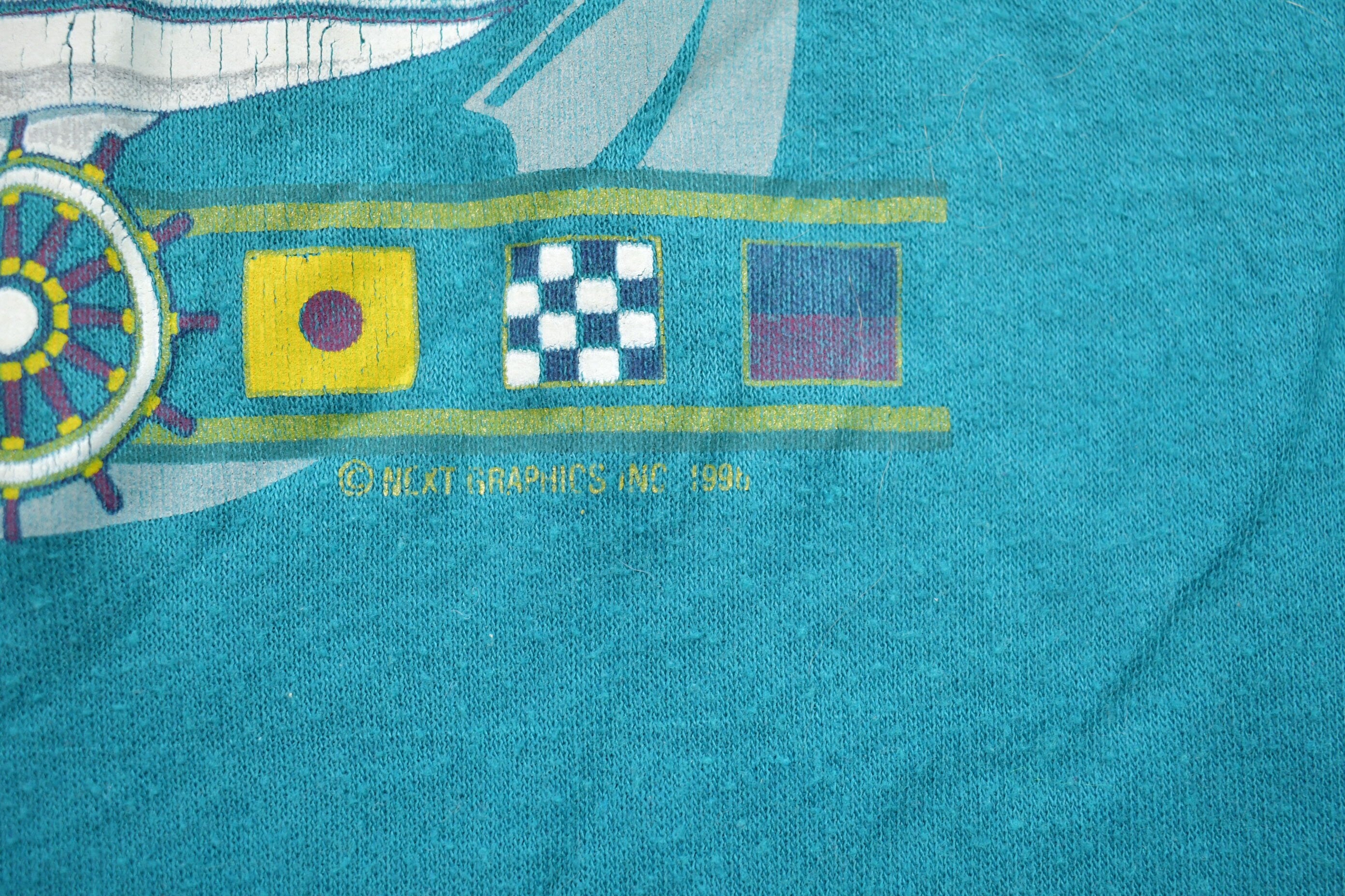Vintage 1998 St. Thomas Sailing Graphic T-Shirt