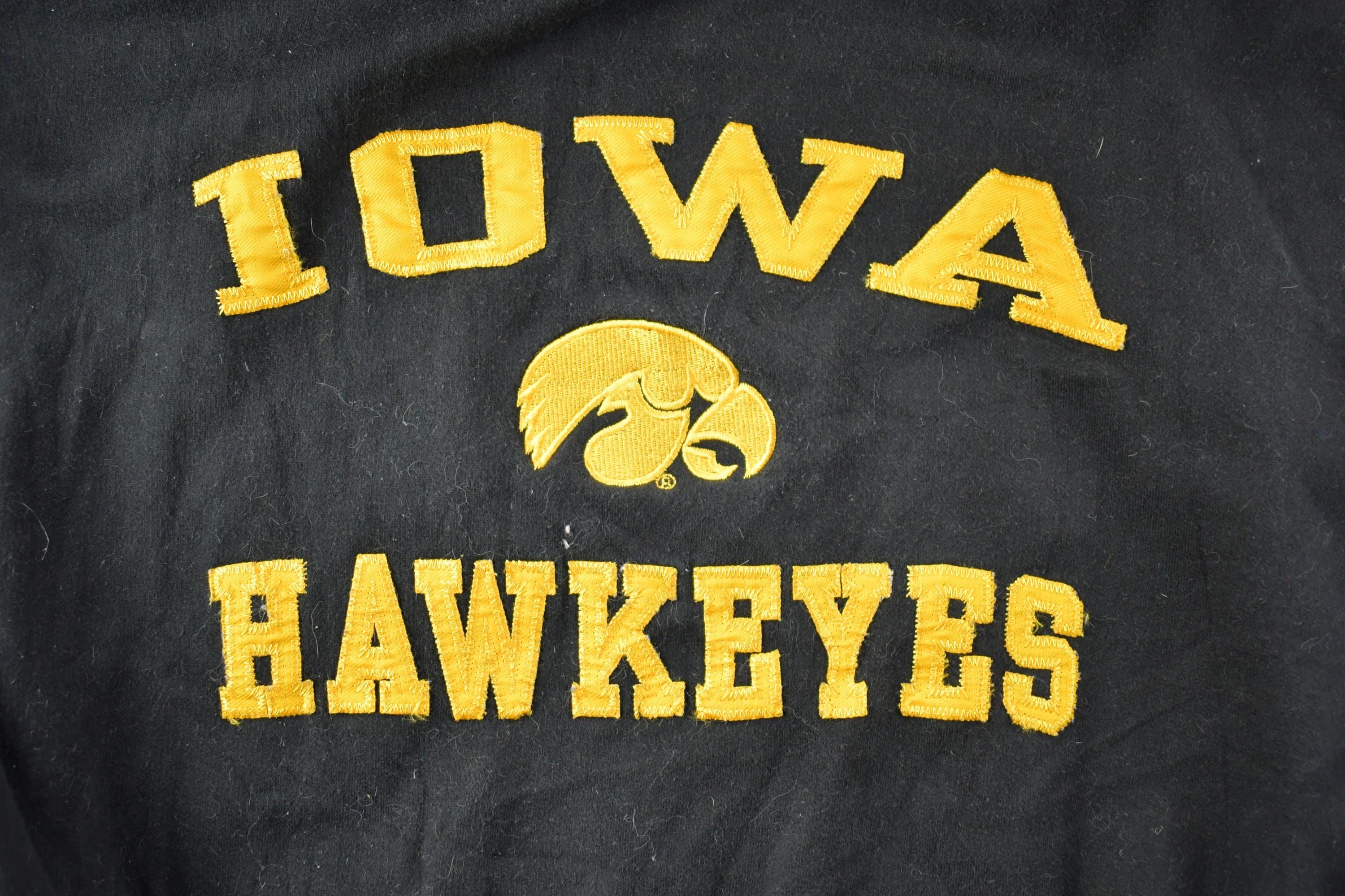 Vintage 1990s Iowa Hawkeyes OVB University Collegiate Hoodie
