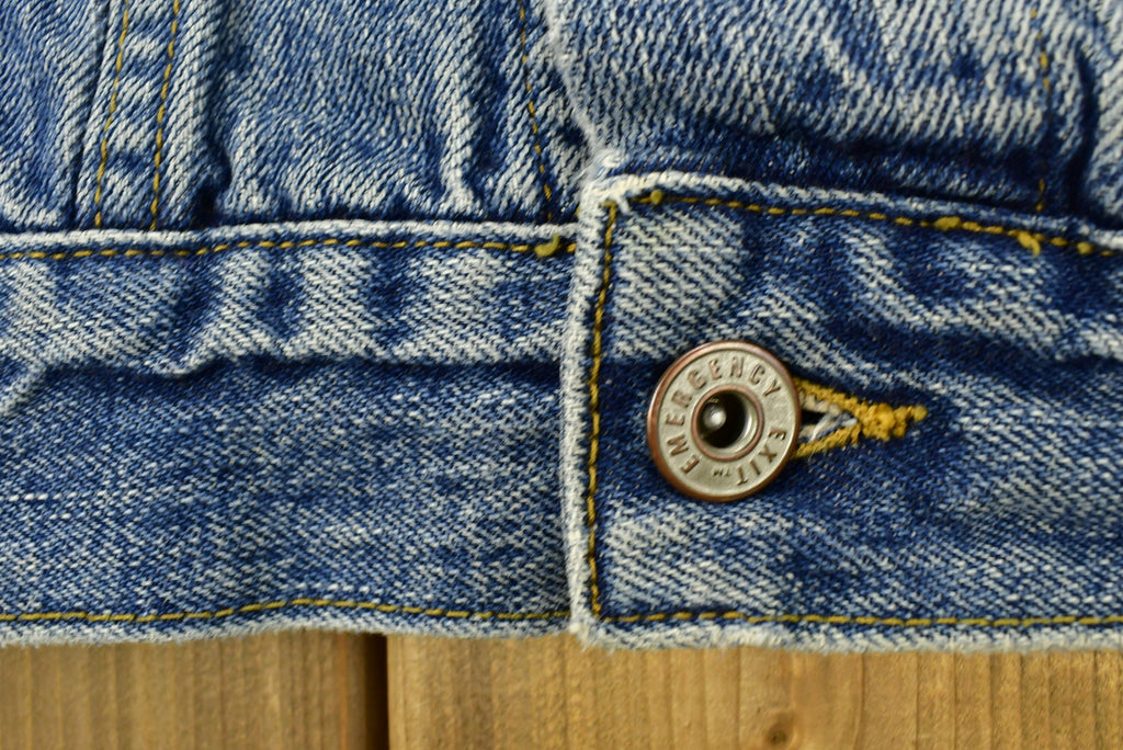 Vintage 1990s Emergency Exit Denim Jean Jacket