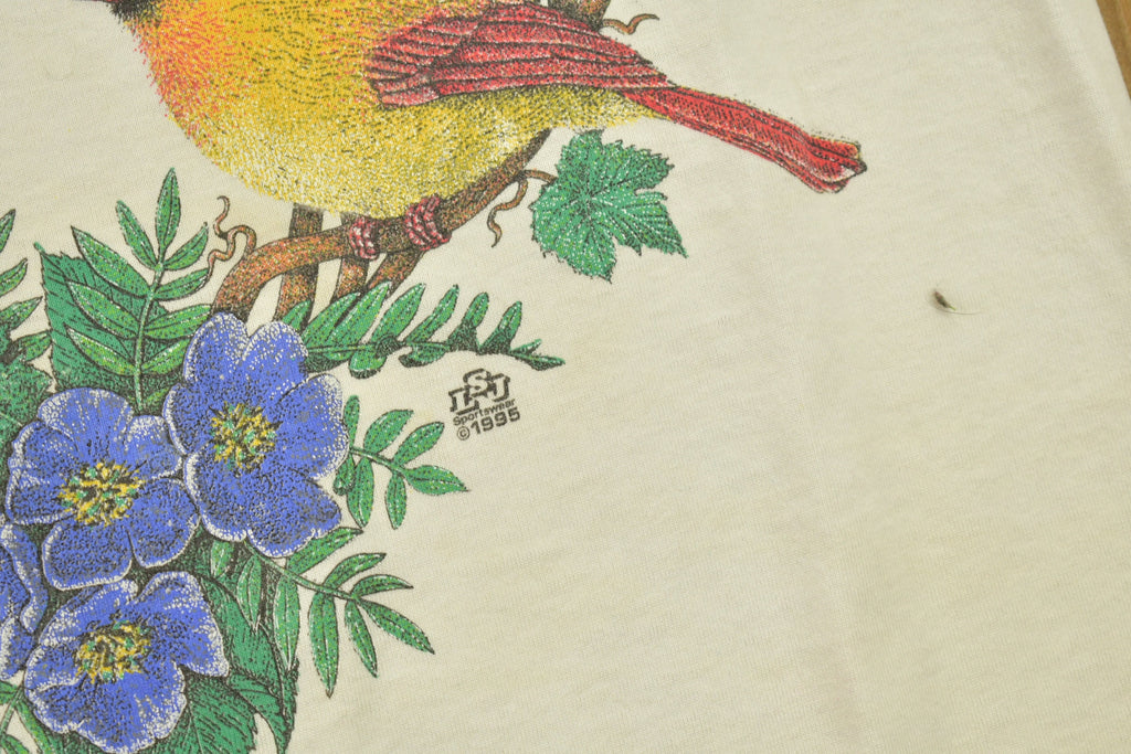 Vintage 1995 Birds And Hearts Graphic T Shirt