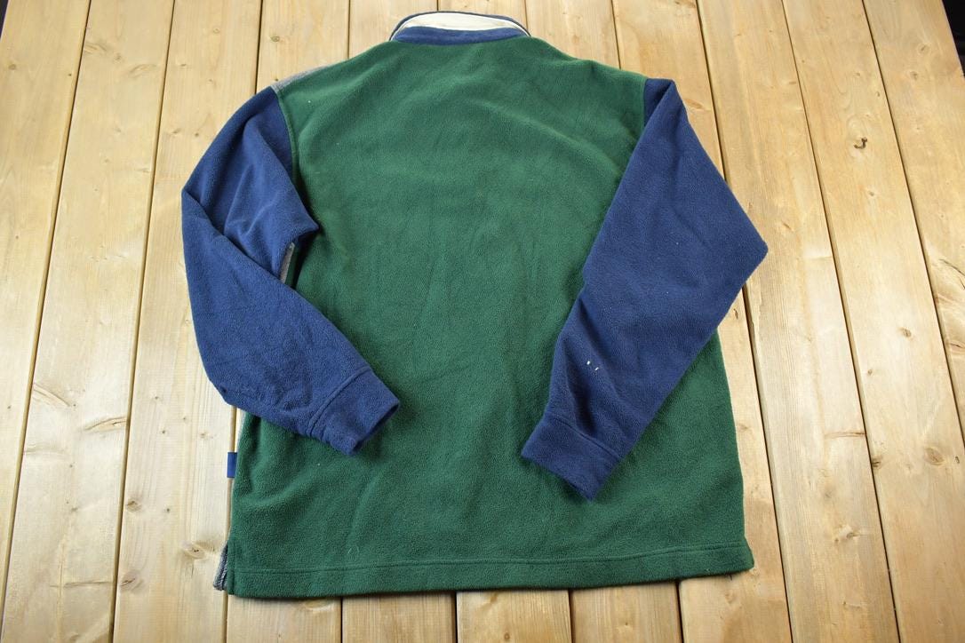 Vintage 1990s Christopher Rand Fleece Outdoorsman Collared Sweater