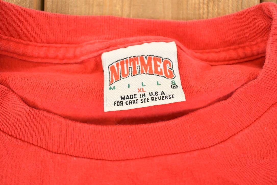 Vintage 1990s Nutmeg Philadelphia Phillies MLB Graphic Print Souvenir T-Shirt Women's M