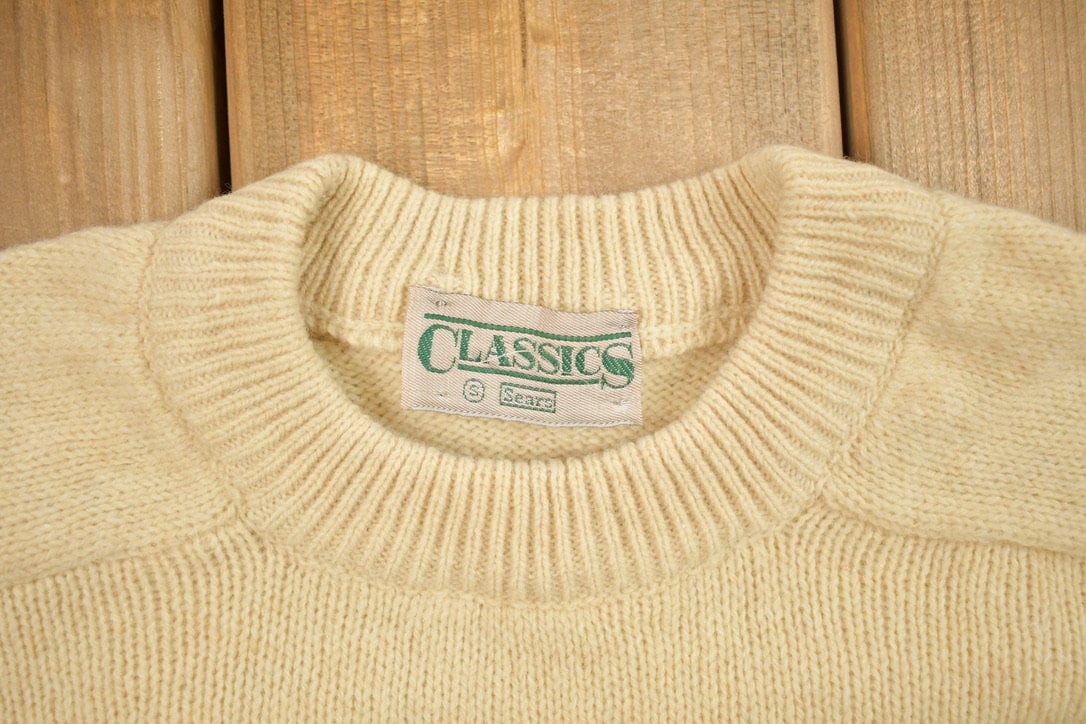 Vintage 1990s Knitted Crewneck Sweater