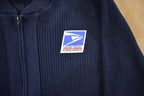 Vintage 2000s USPS Full Zip Knit Sweater Men's XS
