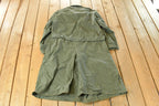 Vintage 1970s Military Overcoat Trench Jacket Men's Medium