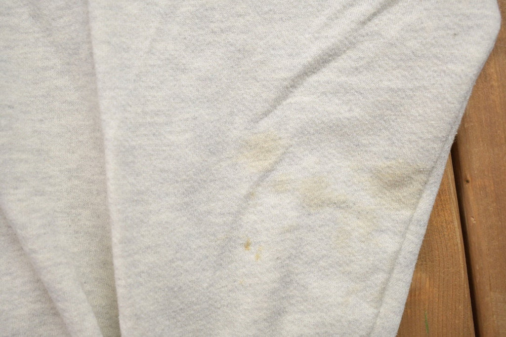 Vintage 1990s Blank White Zip Up Hoodie