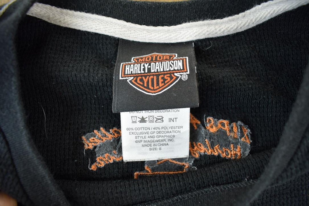 Vintage 1990s Harley Davidson Motorcycles Gaylord Michigan Womens Graphic Sweatshirt
