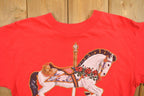 Vintage 1990s Horse Carousel Florida Souvenir T Shirt