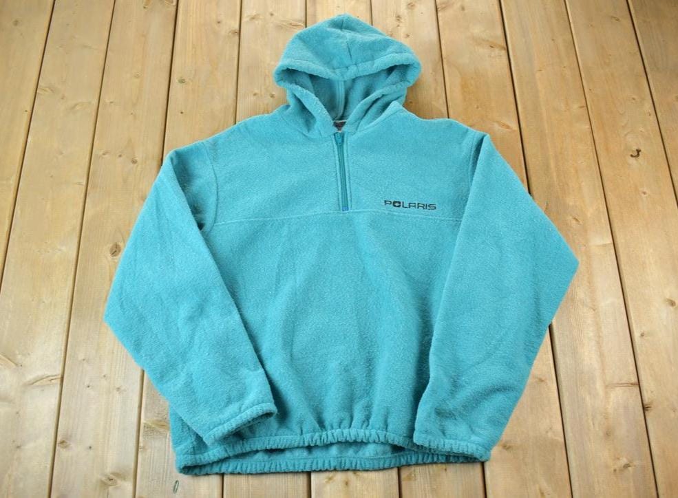 Vintage 1990s Polaris Fleece Outdoorsman Hoodie Sweater