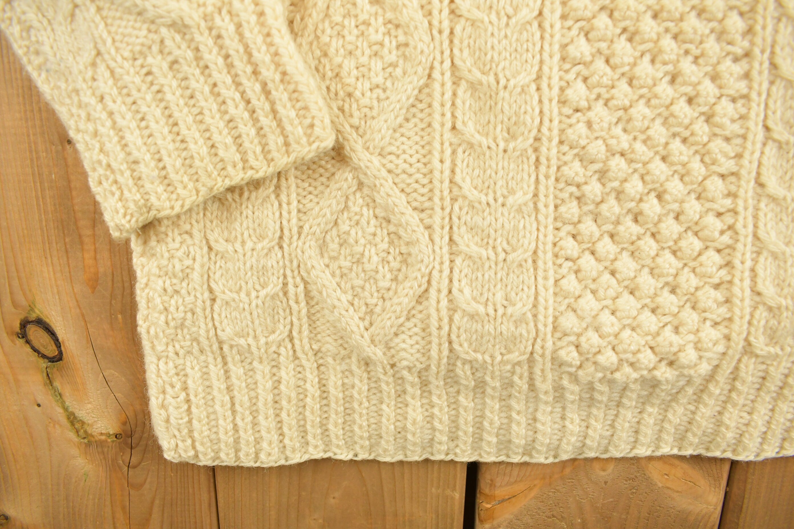 Vintage 1980s Bonner of Ireland Cable Knitted Sweater