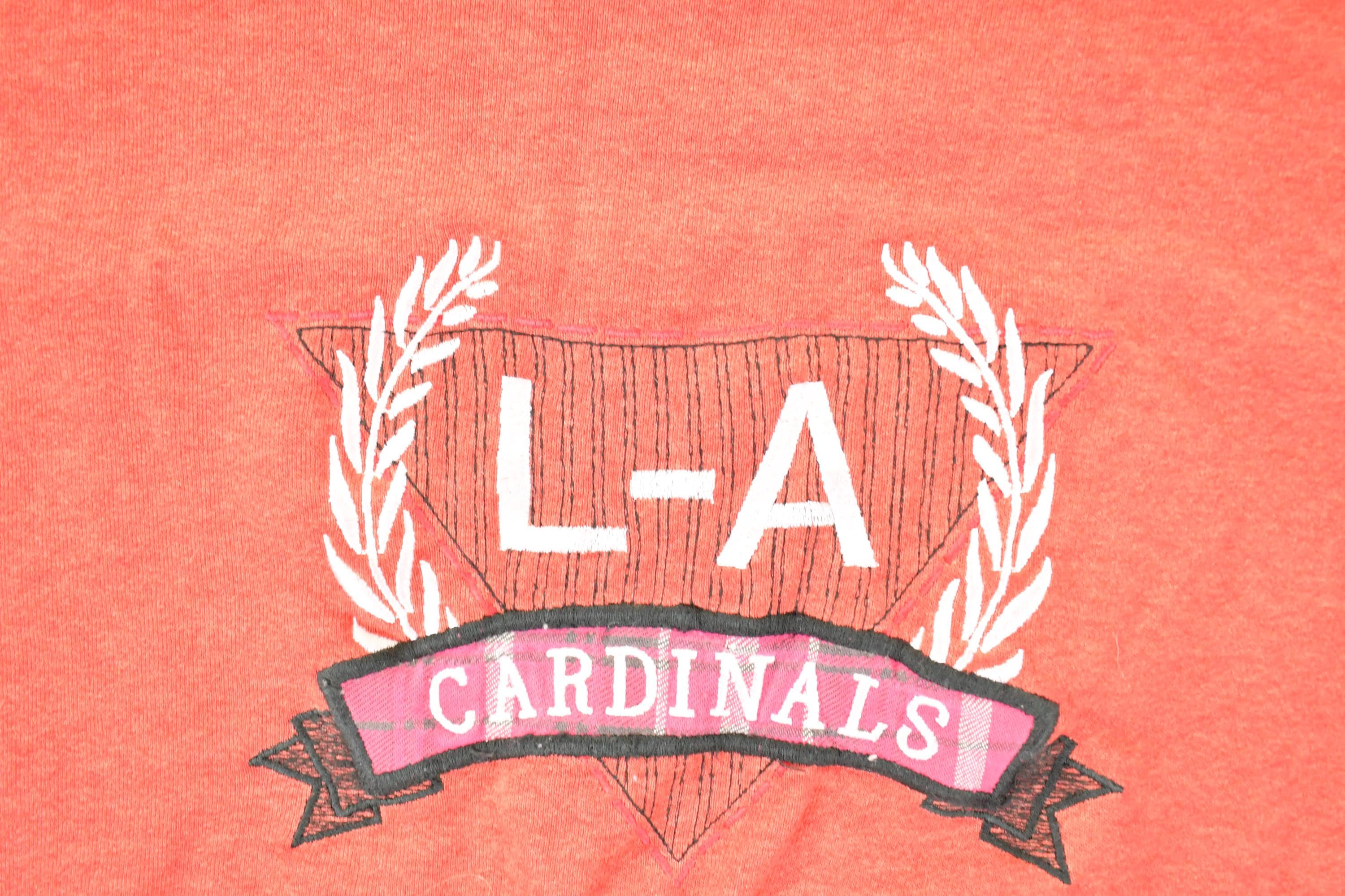 Vintage 1980s LA Cardinals University Crewneck Sweater Men's L