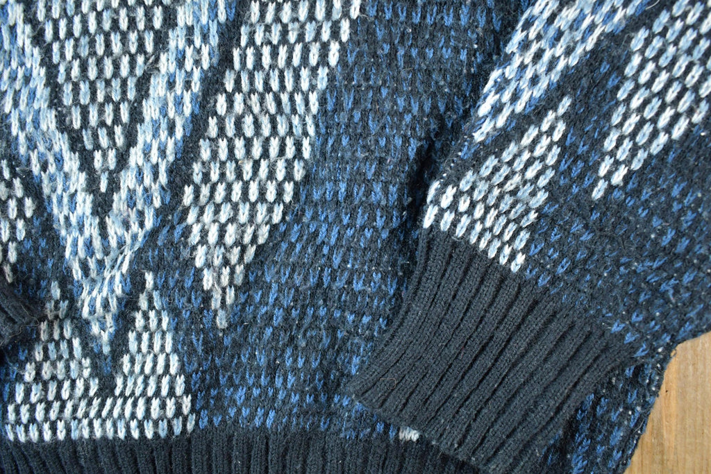 Vintage 1990s Barnaby Knit Abstract Pattern Crewneck Sweater