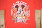 Vintage 1980s Mickey Mouse Disney California Cartoon Promo T-Shirt