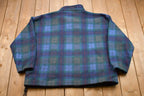 Vintage 1990s Studio Plaid Quarter Zip Fleece Sweater