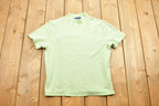 Vintage 1990s Karen Scott Crop Knit Mock Neck Short Sleeve Sweater