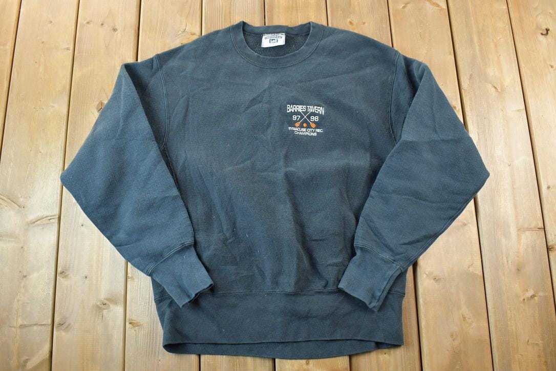 Vintage 1990s Barries Tavern Cross Grain Crewneck Sweatshirt